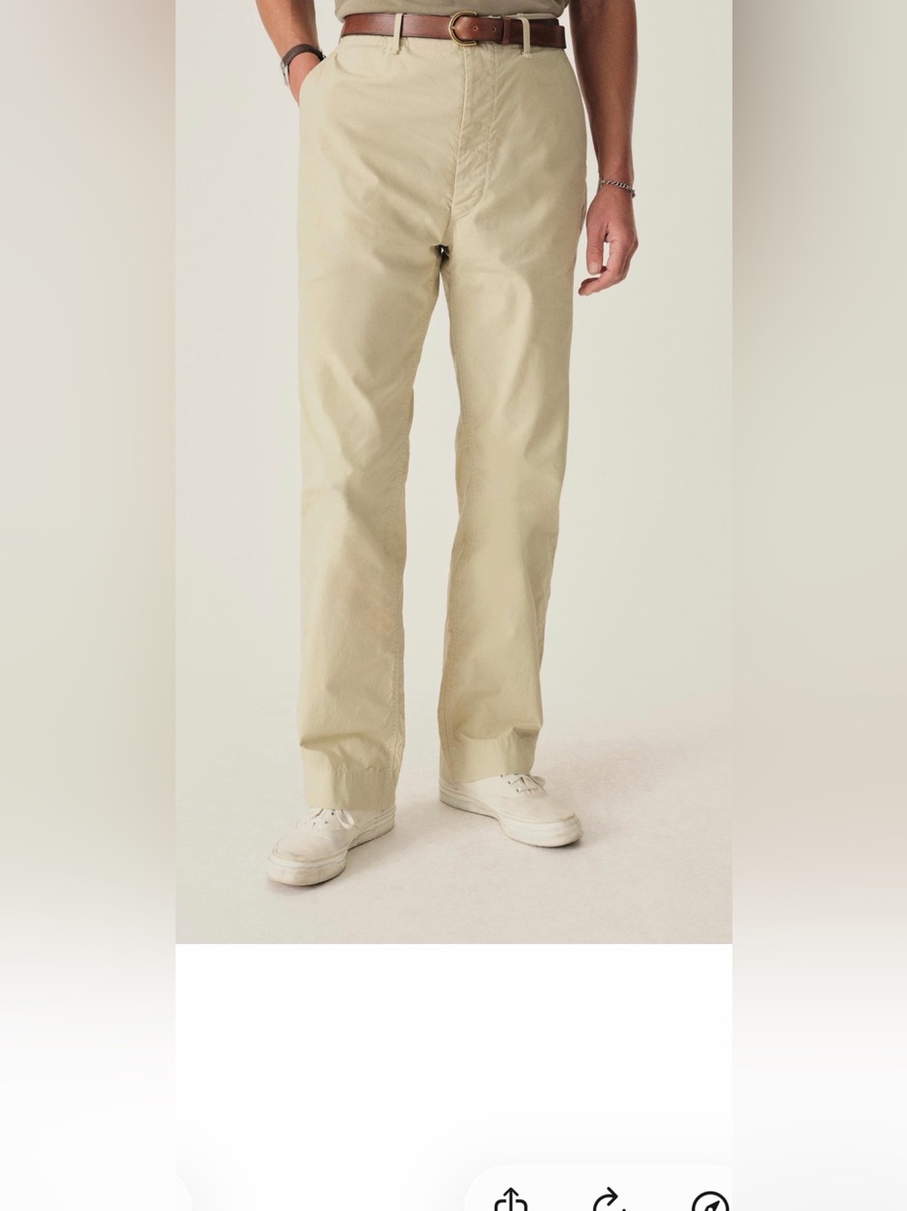 Buck Mason Men's Khaki Chinos - Light Tan